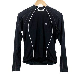 Pearl Izumi Women's Symphony Long Sleeve Cycling Jersey Size S 1/4 Zip Black